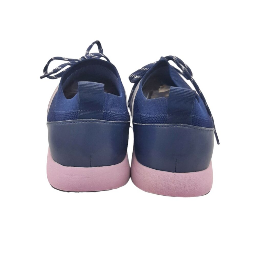 TRAQ By Alegria QOOL Lavender Navy & Lavender Lace Up Athletic Sneakers SZ 37 - Picture 7 of 12